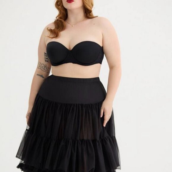 Retro Chic Crinoline Skirt - Torrid - Deep Black Size 0 - Picture 4 of 8